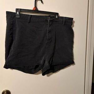 Fashion Nova Charcoal Flat Front Shorts